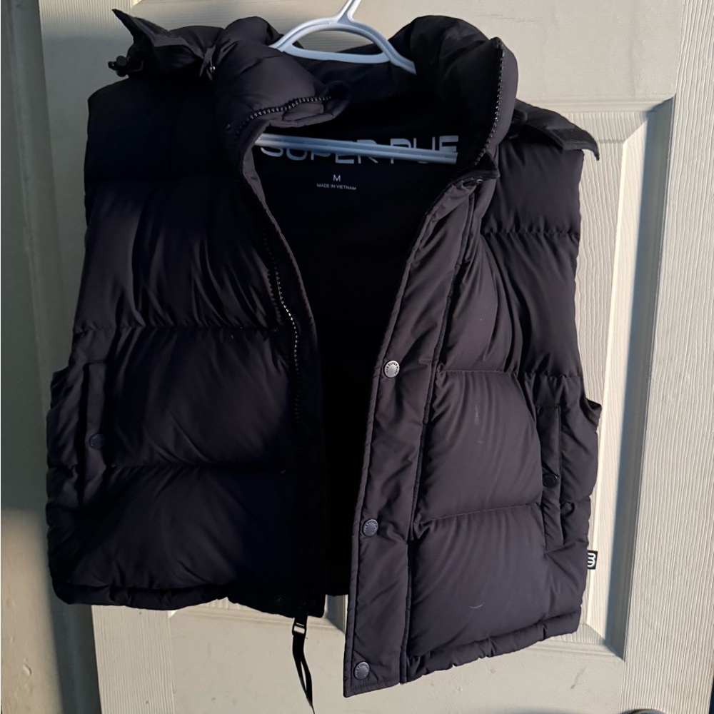 Aritzia Black Puffer Vest